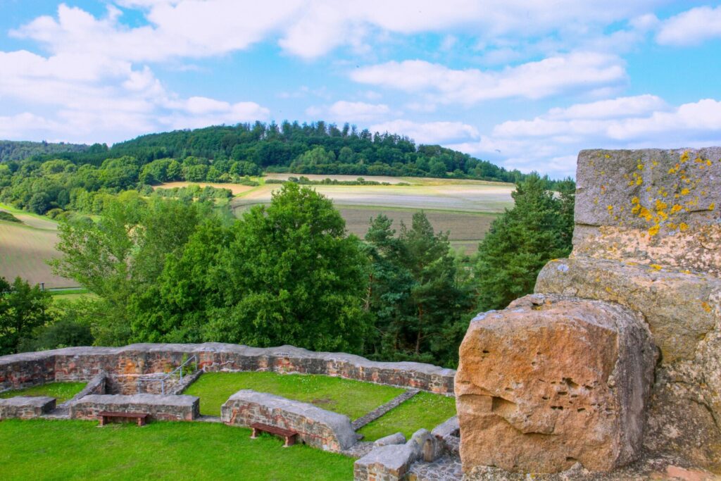 Blick von der Burg Wartenberg Vogelsberg