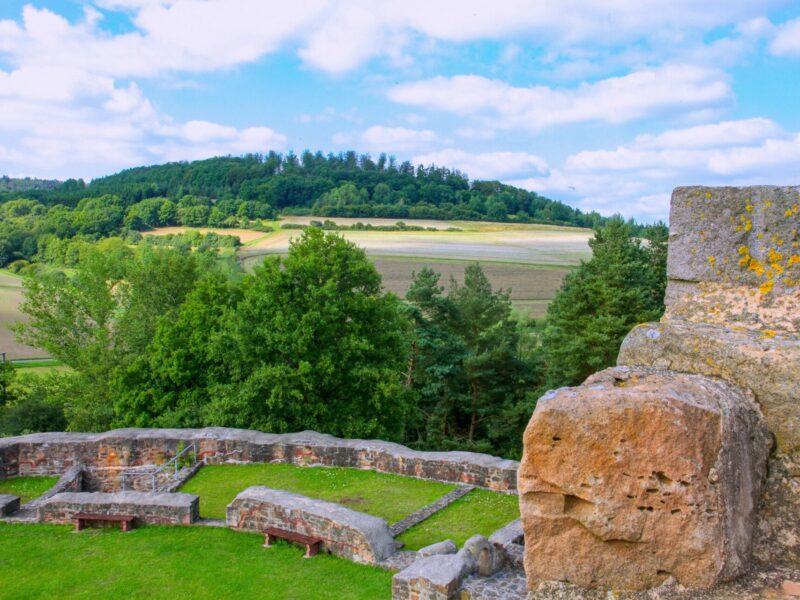 Blick von der Burg Wartenberg Vogelsberg