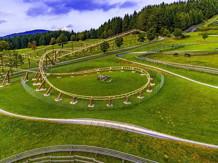 Summer bobsleigh track